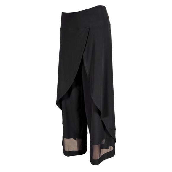 Compli-K Women's Black Tulip Pants Size S Wide Leg Dressy Pants NWT - Picture 2 of 5